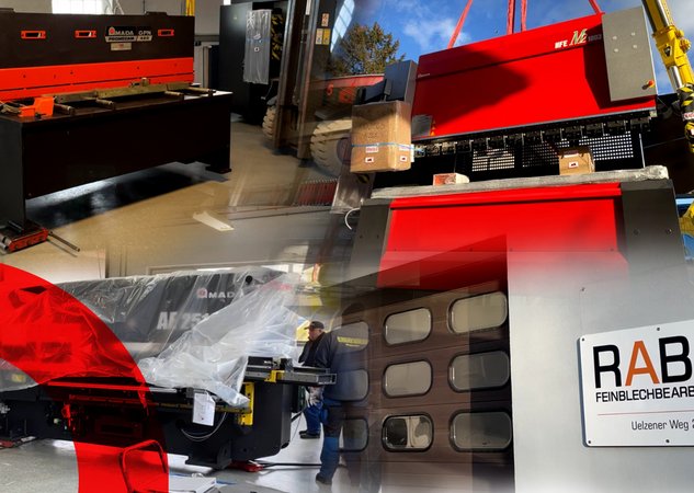 Delivery of 3 AMADA machines at RaBe Feinblechbearbeitung GmbH