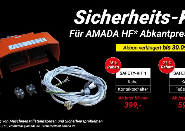 Jetzt schnell sein! AMADA Sicherheits-Kits zu unschlagbaren Preisen!