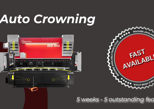 HRB press brake - auto-crowning system (No.1 of 5 functions)