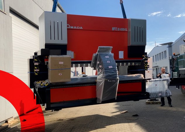 Neue HFE3i-4004L Abkantpresse für die Tecklaser GmbH in Dettingen